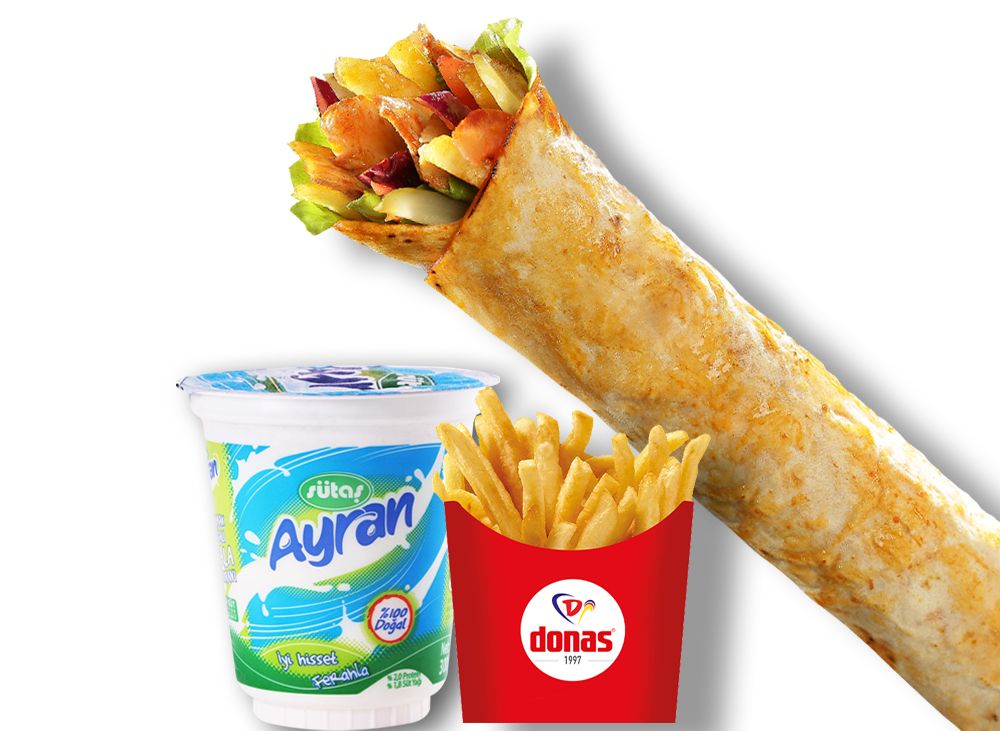 Donas Zurna Tavuk Döner Dürüm Menü 1