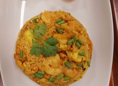 Thai Usulü Kızarmış Pilav (Karides) - Thai Fried Rice (Shrimp)
