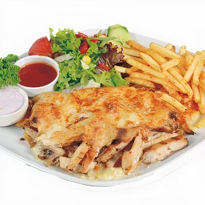 Tavuklu Mantarlı Krep