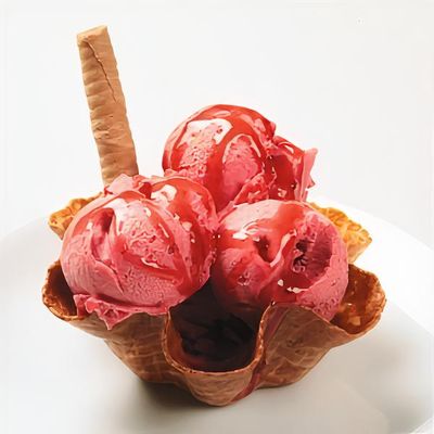 Çilekli Dondurma (1 Top)