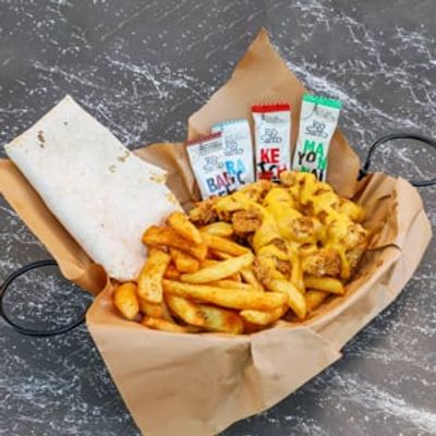 Cheddar Soslu Patates Kızartması