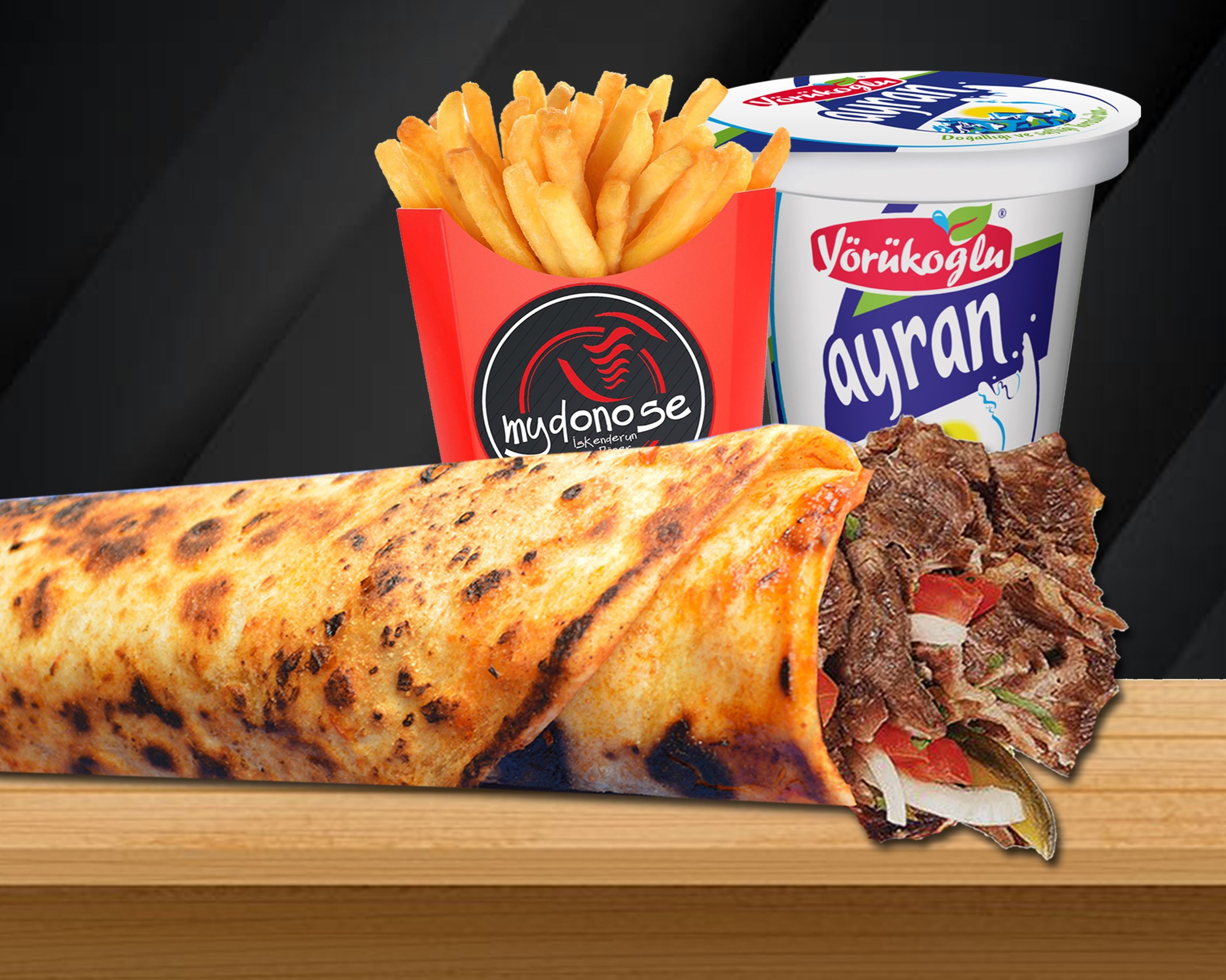 Antalya Ayran Et Döner Dürüm Menü görseli