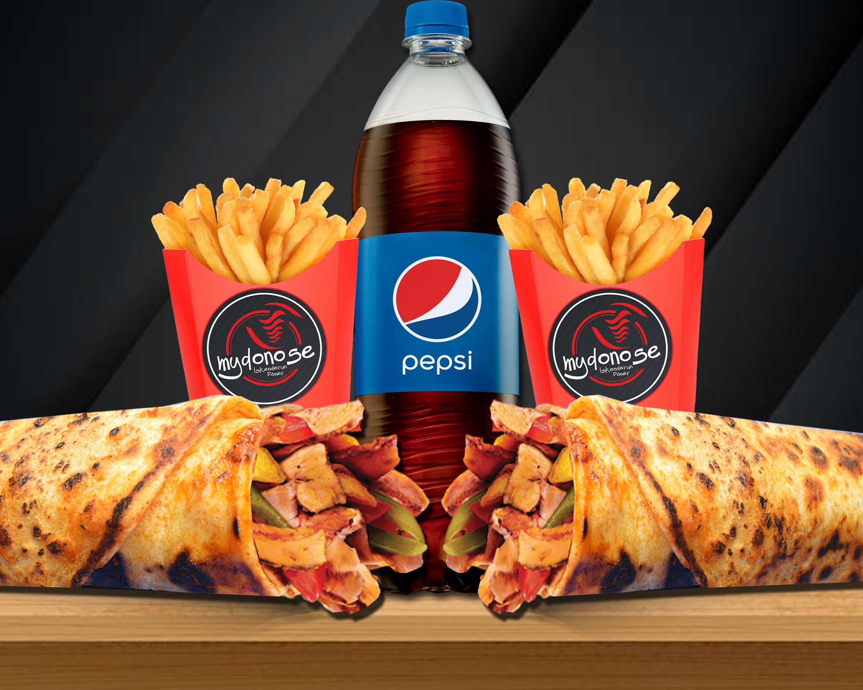Antalya 2li Tavuk Döner Dürüm Menü görseli