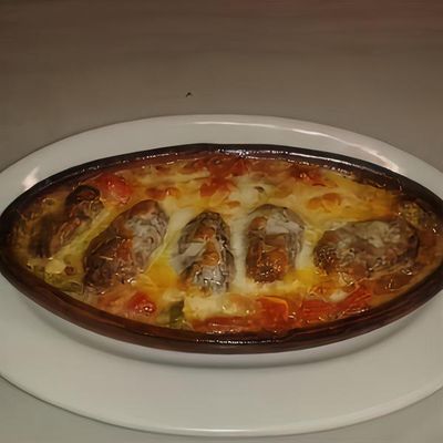 Kiremitte Kaşarlı Köfte