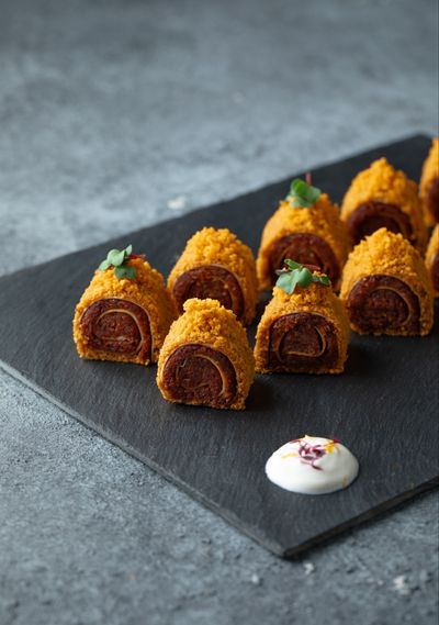 Chili Soslu Crunch Sushi Roll Çiğ Köfte (8 Adet)