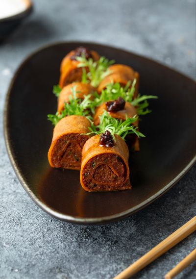 Chili Soslu Sushi Roll Çiğ Köfte (6 Adet)
