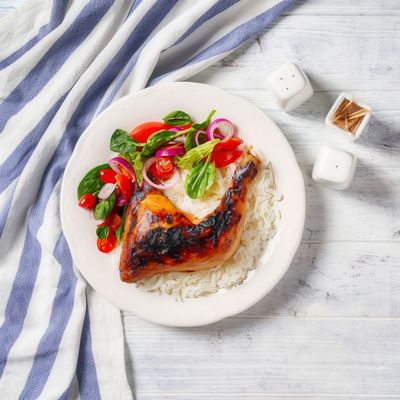 Pilav Üstü Kızarmış Tavuk (Yarım)