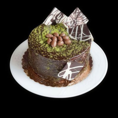 Fıstıklı Çikolatalı Yaş Pasta (Orta Boy)