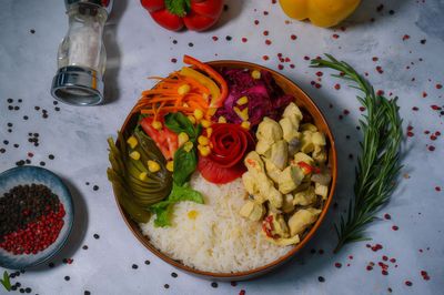 Körili Tavuklu Bowl