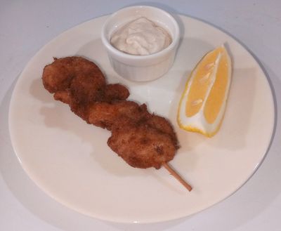 Karides Schniztel Şiş