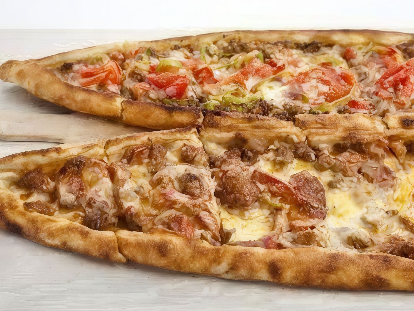 Kuşbaşılı Kaşarlı Duble Boy Pide