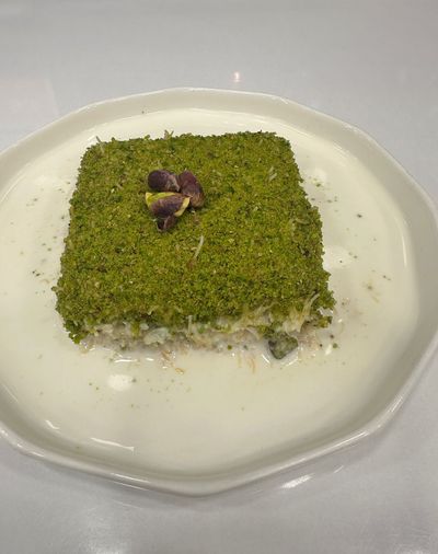 Sütlü Fıstıklı Soğuk Kadayıf