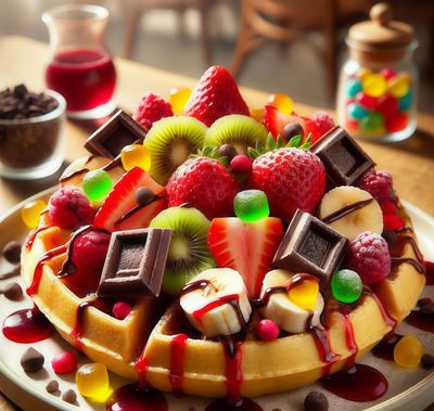 Waffle Gökkuşağı (2 Kişilik)