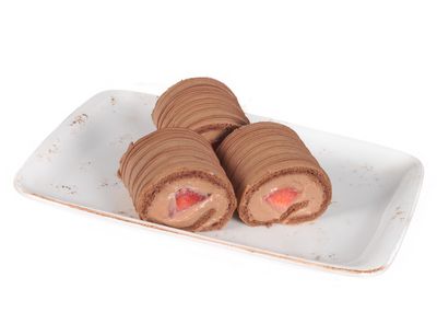 Mini Çikolatalı Çilekli Sarma Pasta (Adet)