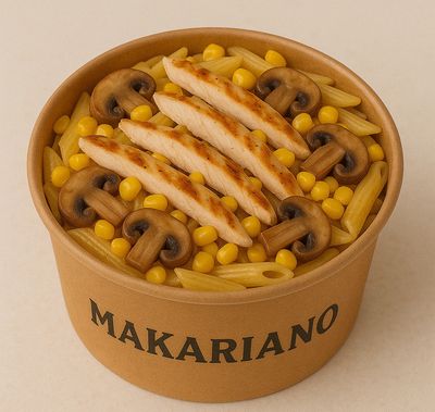 Tavuk Mantar Mısırlı Penne