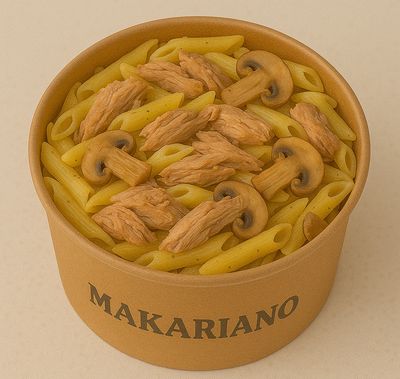Ton Balıklı Mantarlı Penne