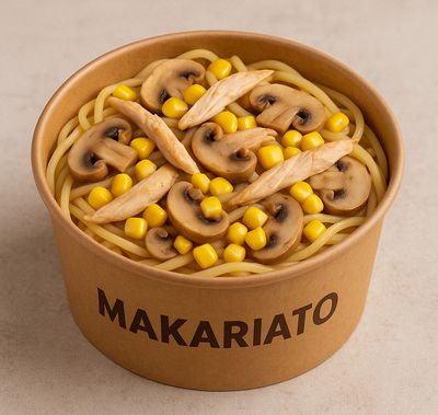 Tavuk Mantar Mısırlı Spagetti