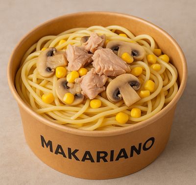 Ton Balıklı Mantarlı Mısırlı Spagetti