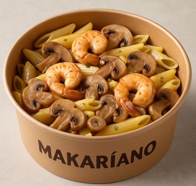 Karidesli Mantarlı Penne