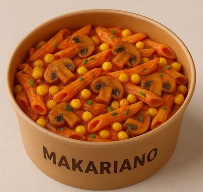 Domatesli Mantarlı Mısırlı Penne