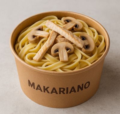 Tavuklu Mantarlı Fettucini