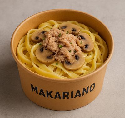 Ton Balıklı Mantarlı Fettuccine