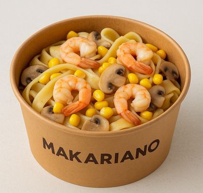 Karidesli Mantarlı Mısırlı Fettucini