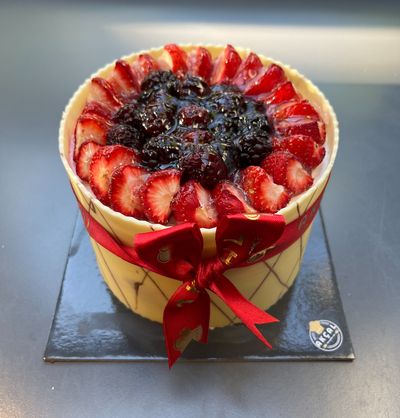 Çilekli Böğürtlenli Pasta (No.0)