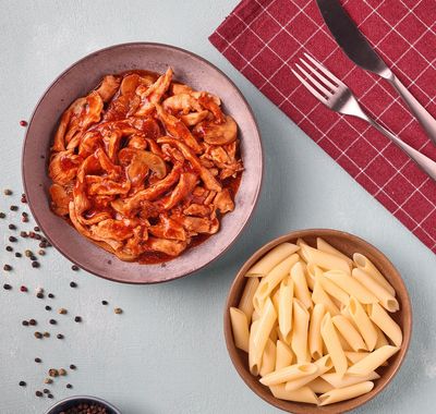 Barbekü Soslu Tavuk & Makarna