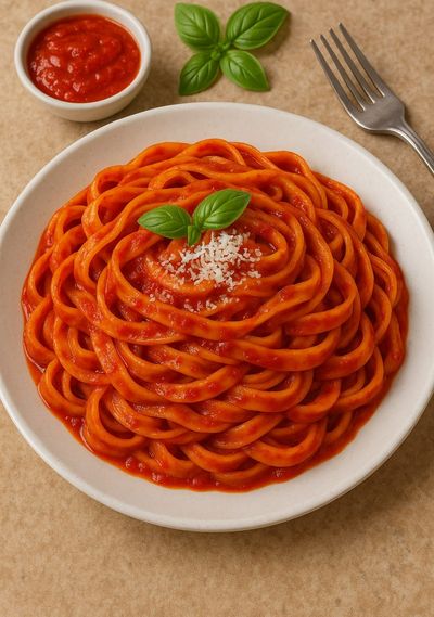 Arrabbiata Soslu Tagliatelle Makarna