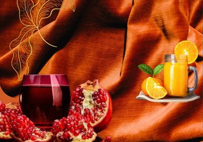 Taze Sıkma Nar & Portakal Suyu