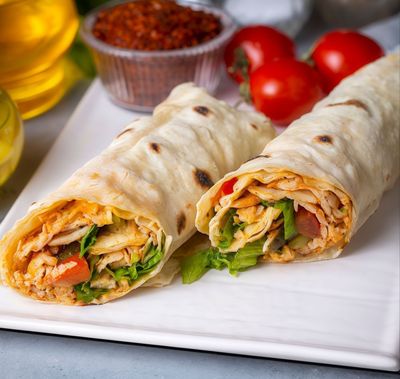 XL Soslu Tavuk But Döner Lavaş Ekmek