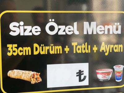 Size Özel Menü