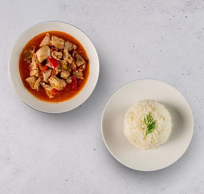 Acılı Tavuk Sote & Pirinç Pilavı