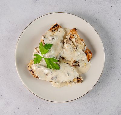 Kremalı Mantarlı Izgara Tavuk