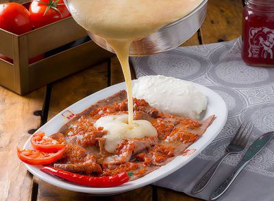 Acılı Bursa Kebabı (Acılı İskender)