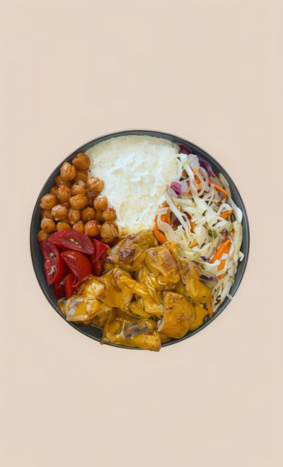 Acı Köri Soslu Tavuk Bowl