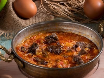 Kavurmalı menemen