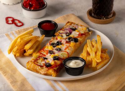 Deliqht Sebzeli Pizza + Patates Kızartması + İçecek