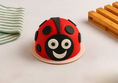 Uğıur Böcekli Figürlü Pasta