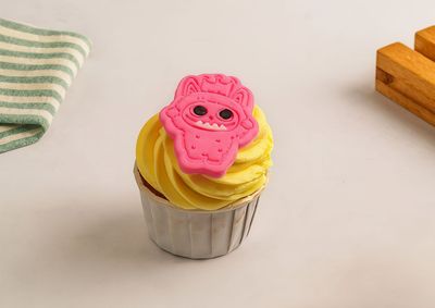 Limonlu Pembe Labubu Cupcake