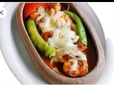 Kiremitte Kaşarlı Tavuk