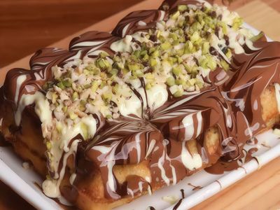 Karamel Soslu Waffle