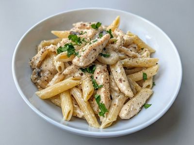 Kremalı Tavuklu Penne