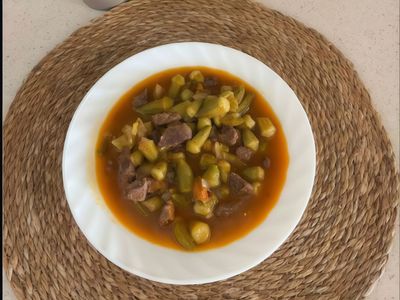 Etli Bamya Yemeği
