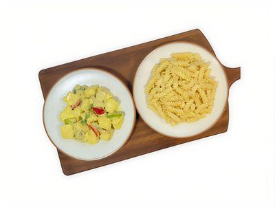 Köri Soslu Tavuk & Fusilli Makarna