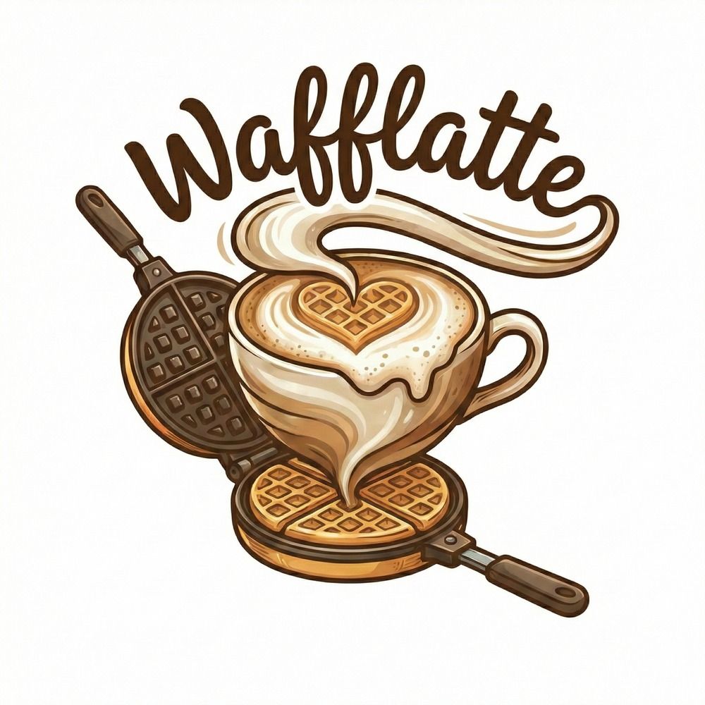 Wafflatte Waffle vendor logo