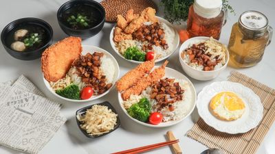 霸王魚排魯肉飯