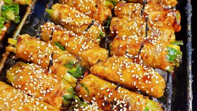 正宗三星蔥肉串