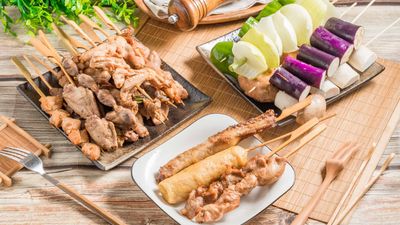 上賓淄博烤肉串